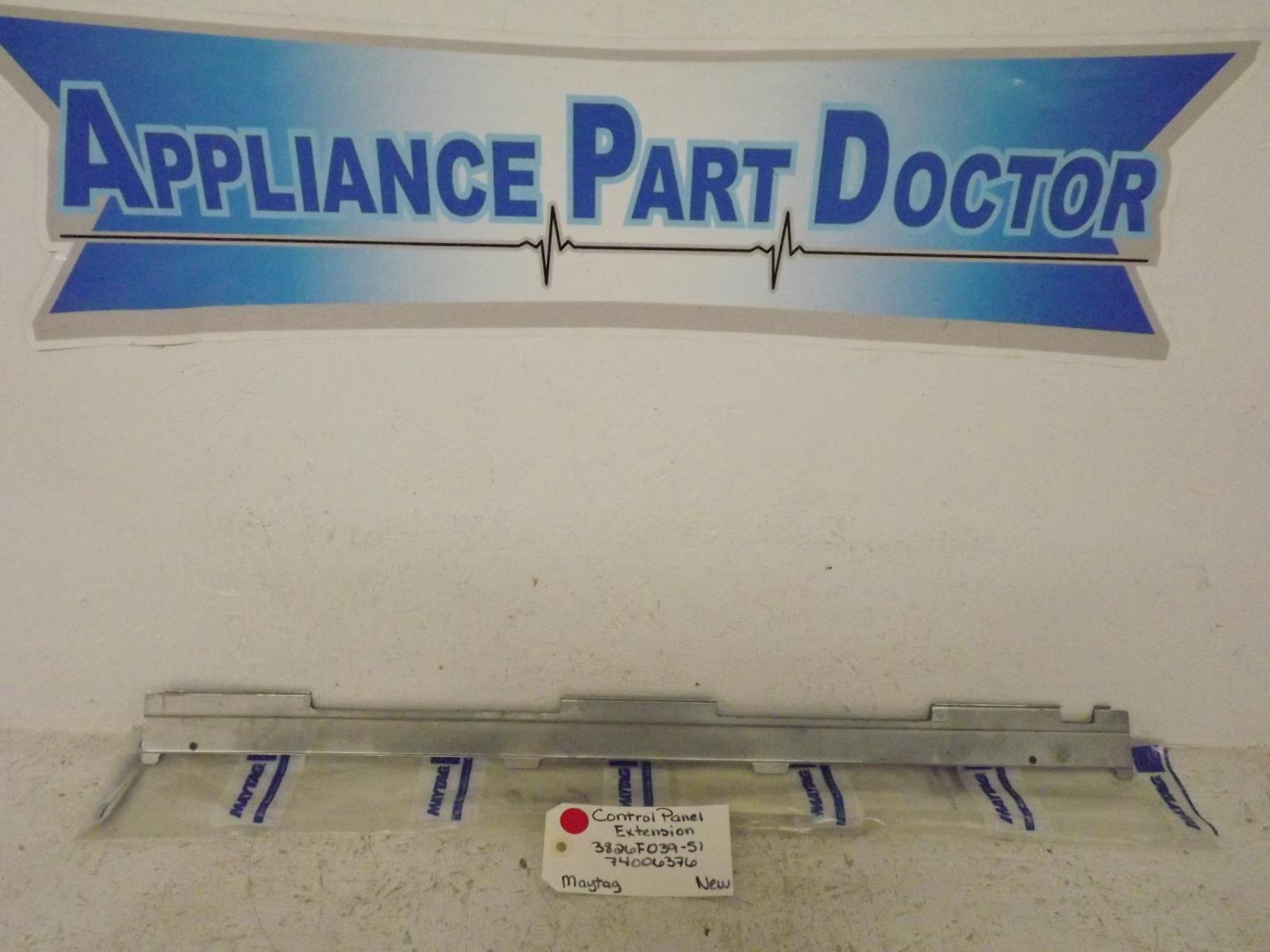 Maytag Range 3826F039-5 74006376 Control Panel Extension New Maytag Range 3826F039-5 74006376 Control Panel Extension New